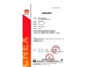 <b>绝 对值防水防爆型拉绳位移传感器证书</b>